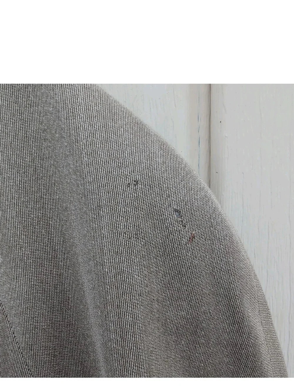 Tom James Overcoat Mens 48R Beige Loro Piana Storm System Wool Rain Wind Trench